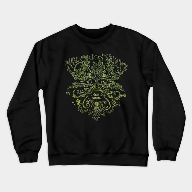 The Green Man Crewneck Sweatshirt by Nartissima